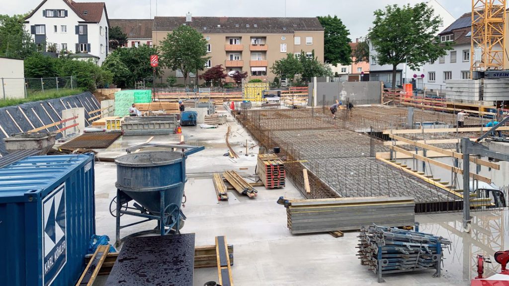 Baustellen-Update: Rohbau des Mehrfamilienhauses in Kornwestheim schreitet voran